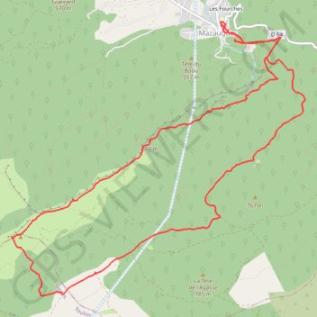 Plateau d'Agnis, Mazaugues GPS track, route, trail