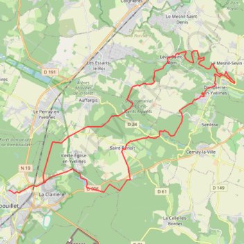 Toussus GPS track, route, trail