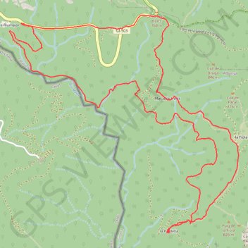 Boucle Riu Majo Paradella Saint Laurent de cerdans Coustouges GPS track, route, trail