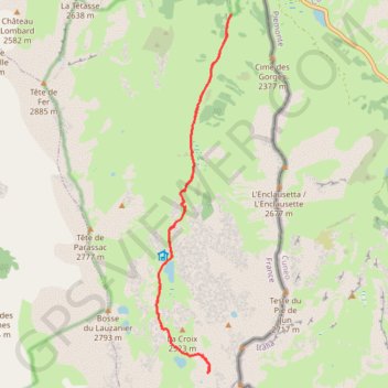 Mercantour-Larche-Vallon du Lauzanier GPS track, route, trail