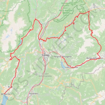 Riva del Garda - Pergine Valsugana GPS track, route, trail
