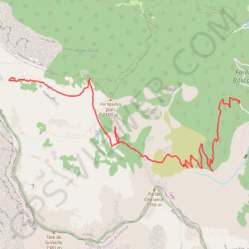 Pic du Morgon Jour 1 GPS track, route, trail