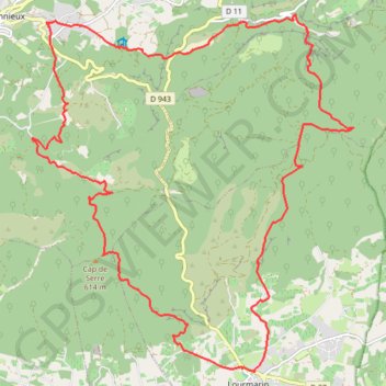Luberon - Charnière du Grand et Petit Luberon GPS track, route, trail