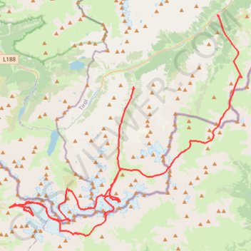 Silvretta raid GPS track, route, trail