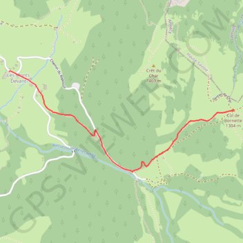 Le Golet de Doucy - Col de Bornette GPS track, route, trail
