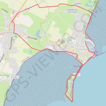 Cotentin, Saint-VaaSaint-la-Hougue GPS track, route, trail