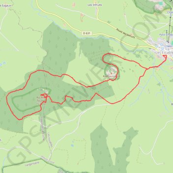 Tour du Tourte - Les Estables GPS track, route, trail