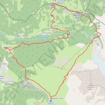 Champel col du tricot GPS track, route, trail