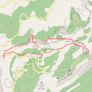 Les Dents de Roque Forcade GPS track, route, trail