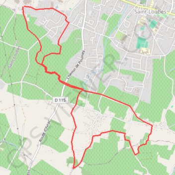 Saint Loubes - Les Fontaines GPS track, route, trail