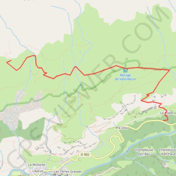 La Pierre aux Pieds GPS track, route, trail