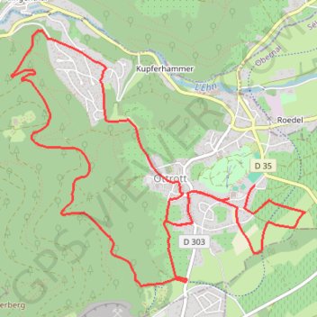 Copie de Course des chateaux Ottrott GPS track, route, trail