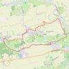 AIRE-SUR-LA-LYS, RINCQ, sentier Bruveau modifié. GPS track, route, trail