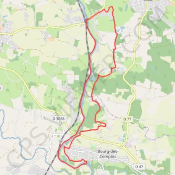 Au pays de la Vilaine entre Laillé et Bourg-des-Comptes GPS track, route, trail
