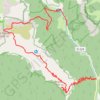 Royou et Pie Ferré depuis Menée par les Pas des Clos et du Renard (Vercors) GPS track, route, trail