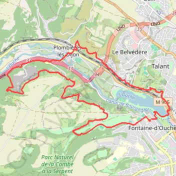 Le sentier Jean Montmey - Tour du Lac Kir GPS track, route, trail
