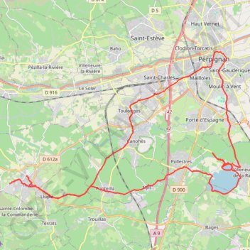 Cicuit thuir GPS track, route, trail