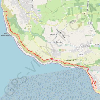 Baie du Mont Saint Michel GPS track, route, trail