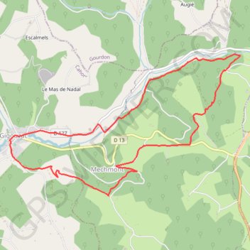 Gigouzac-Mechmont GPS track, route, trail