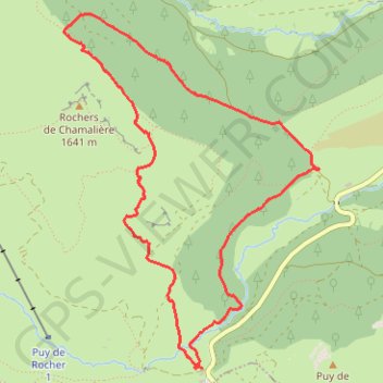 Cirque de Chamalière GPS track, route, trail