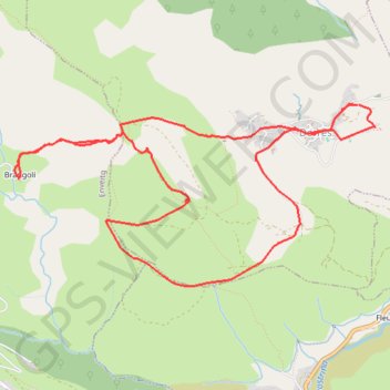 Autour de Dorres GPS track, route, trail