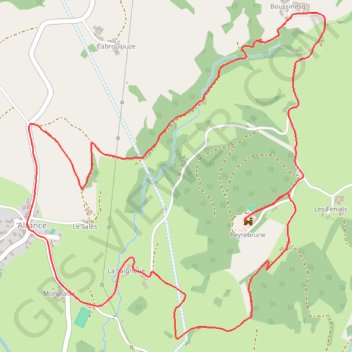 La Tour de Peyrebrune GPS track, route, trail