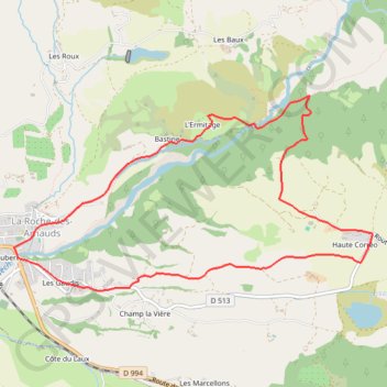 La Roche des Arnauds - Circuit Est GPS track, route, trail