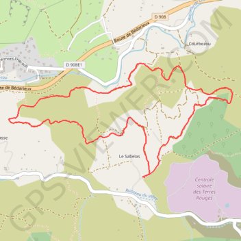 Parcours de santé de Bédarieux GPS track, route, trail