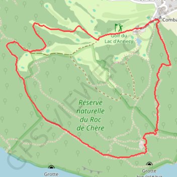 Tour du Roc de Chère GPS track, route, trail