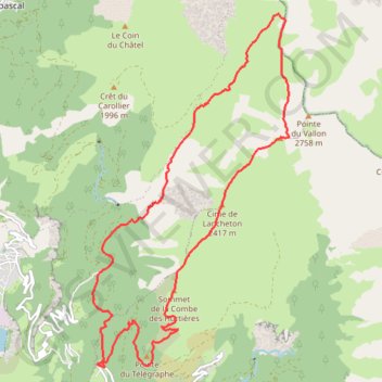 Côte de Lancheton GPS track, route, trail