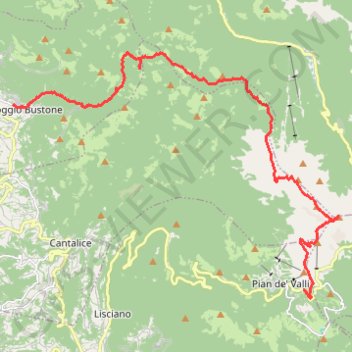 Terminillo - Poggio Bustone GPS track, route, trail