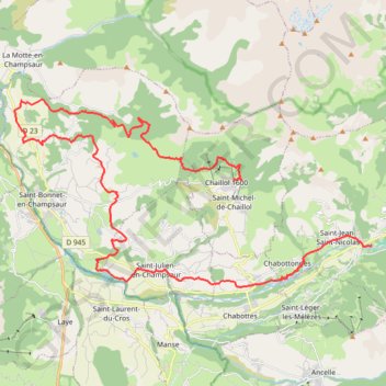 Rando du Champsaur GPS track, route, trail
