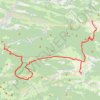 Traversée des Chateaux Cathares : Puivert - Montségur GPS track, route, trail