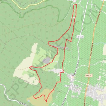 Du tacot à Morey GPS track, route, trail