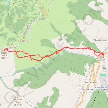 Rocca Nera GPS track, route, trail