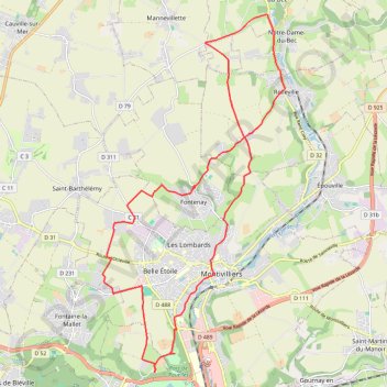 Rouelles - Notre-Dame-du-Bec GPS track, route, trail