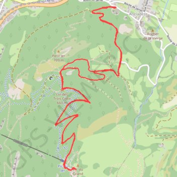 Pic du JER GPS track, route, trail