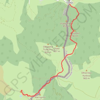 Autza GPS track, route, trail