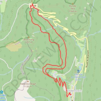 Wildenstein - Col du Bramont GPS track, route, trail