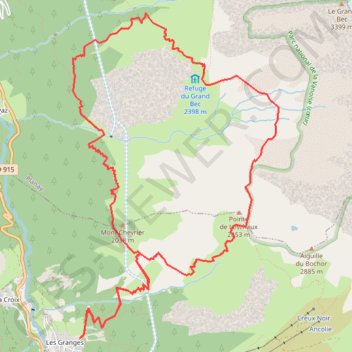 Tour de la Vuzelle GPS track, route, trail
