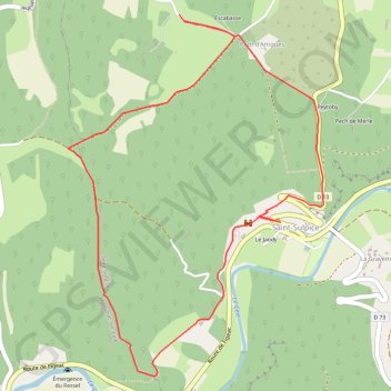 Saint Sulpice (Lot) GPS track, route, trail