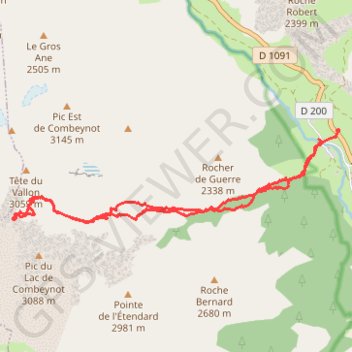 Col des Jumelles GPS track, route, trail