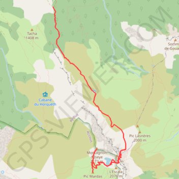 Randonnée Pics Mardas et Montanon d'Iseye GPS track, route, trail