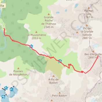 Brèches SE du Bec d'Arguille GPS track, route, trail