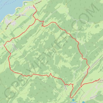 From the Lake de Joux to the Mont Tendre GPS track, route, trail