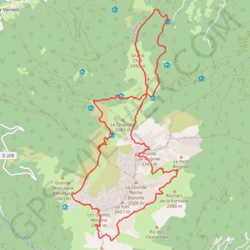 Tour de la Pointe de Rognier GPS track, route, trail