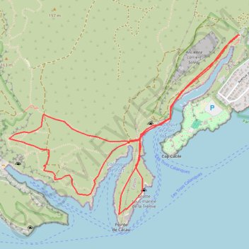 Plateau d'En-Vau GPS track, route, trail