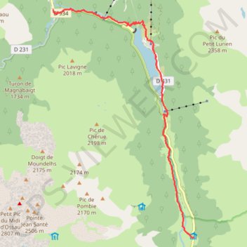 GR 108 A du caillou de Soques à Gabas - Entretien du balisage GPS track, route, trail
