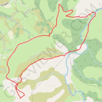 Le circuit d'Arberoue GPS track, route, trail