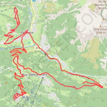 Vélo de route en Vallouise GPS track, route, trail
